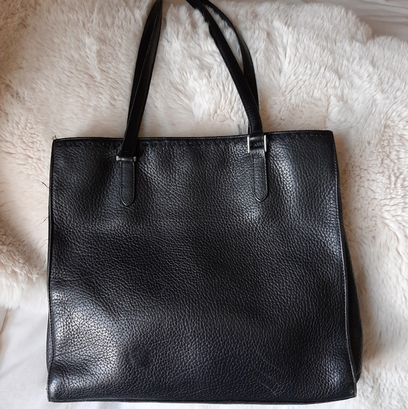 Ann Taylor Black Leather Satchel - Picture 2 of 5